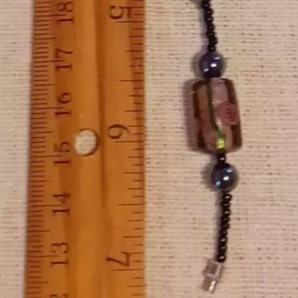 Vintage Murano Glass Bracelet 7 in - Picture 2 of 3